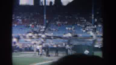 New York USA (1964): Baseball Stadium ,Baseball Players Preparing For Game