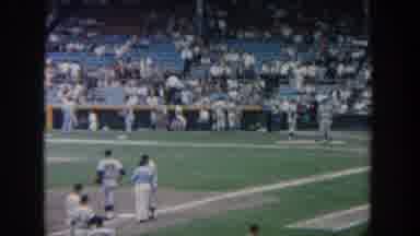 New York USA (1964): Baseball Stadium Getting Filled With People And The Players