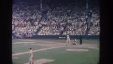 New York USA (1964): Baseball Match Being Played With Large Audience Present To
