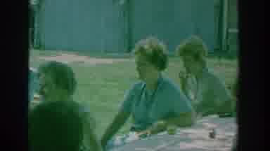 New York USA (1964): Blonde Haired Boy Many Girls Sitting Waiting Talking Laughing