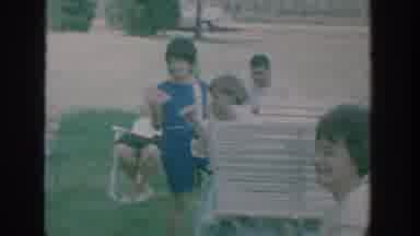 New York USA (1964): Lovely Day With Wife And Children In Pleasant Outdoor Area