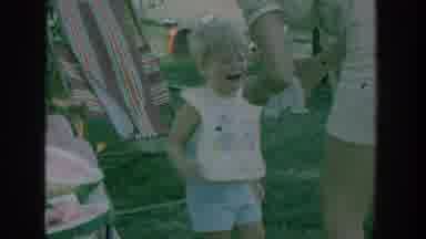 New York USA (1964): Ball Hits The Face Of A Toddler When A Boy Hits It Without