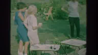 New York USA (1964): Kids Drink Out Of Cups Outside