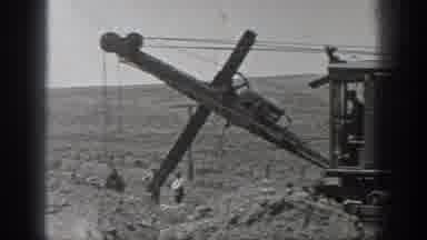 California USA (1936): Scenes Of Railroad Workers And Man Using Excavator To Dig
