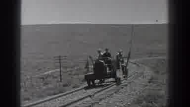 California USA (1936): Historical Footage Of Men Working On The Train Line