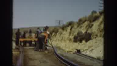 California USA (1936): They Are Worked In Railway Track They Are Repair The Track