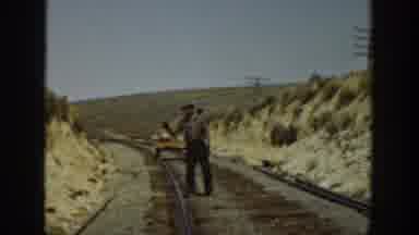 California USA (1936): Building A Railroad With Wood Using White Servitude