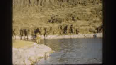 California USA (1936): One Man Is Walking Out Of The Seashore Side