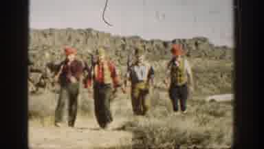 California USA (1936): Friendly Drill March, Rifle Marching In The Desert, Grand