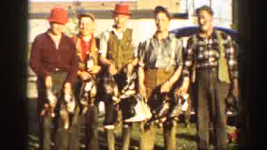 California USA (1936): Five Guys Showcasing Trophy Game Aftermath From A Hunt