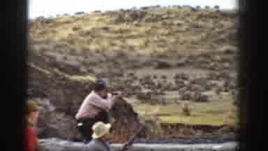 California USA (1936): Three Men Hunting In Uam Mountainous Region With A River