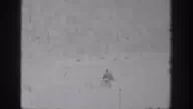 Chelan Washington USA (1939): Two Men In Rowboat On Quiet Lake Waving At Camera