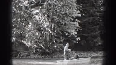 Chelan Washington USA (1939): Two Mens Travel The Ship Of The River