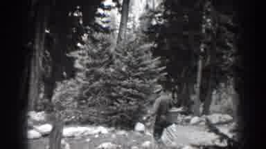 Chelan Washington USA (1939): Two People Are Walking Another Two Doing Something