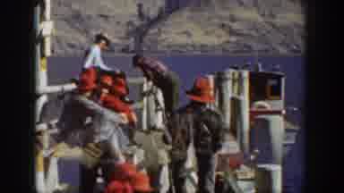 Chelan Washington USA (1939): Five Man Group Preparing To Fish At Mountain Lake