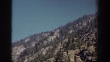Chelan Washington USA (1939): Several Angles Of A Mountain Is Seen At A Lake