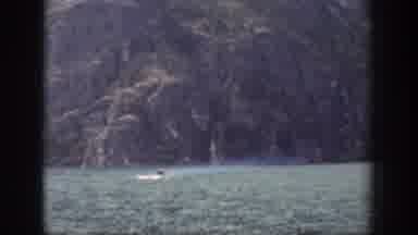 Chelan Washington USA (1939): Swimming Near A Mountain