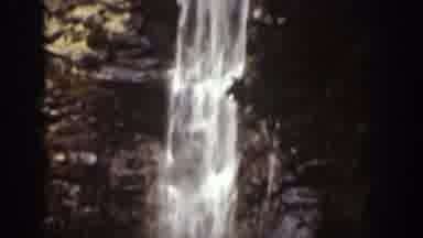 Chelan Washington USA (1939): Waterfall From Down To Up