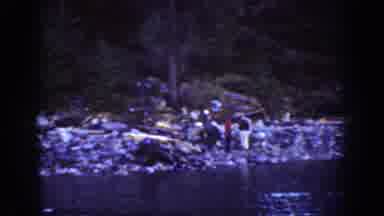 Chelan Washington USA (1939): Sailor Collecting Ravines On A Lakeside All In Navy