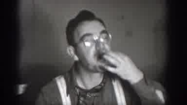 Chelan Washington USA (1939): Black And White Footage Of Happy Men Enjoying A Meal