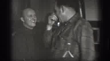 Chelan Washington USA (1939): Men Laughing Talking Near Wood Burning Stove Located