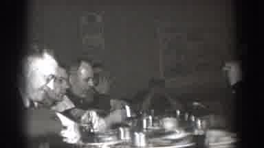 Chelan Washington USA (1939): Men Eating Food At Table