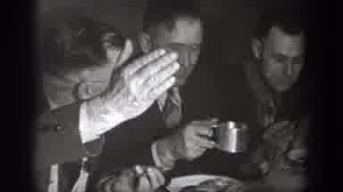Chelan Washington USA (1939): Black And White Video Of Men At A Bar Laughing And