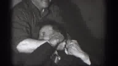 Chelan Washington USA (1939): Black And White Footage Of Men Horsing Around, One