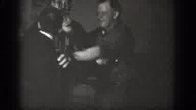Chelan Washington USA (1939): Having Fun Play Fighting