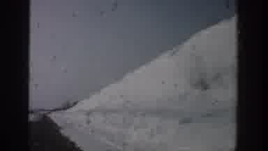 Aspen Colorado USA (1961): Black And White Aged Footage Of A Snowy Hill