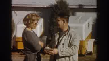 Aspen Colorado USA (1961): Conversation Between Two People To Reach Business
