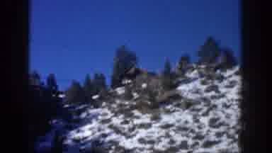 Aspen Colorado USA (1961): Teepee On The Side Of The Road In A Snowy Area On A