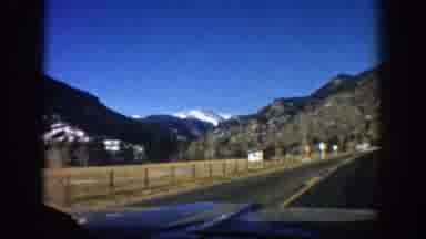 Aspen Colorado USA (1961): The Cars Travel The Country Roads At Full Throttle