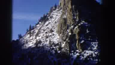 Aspen Colorado USA (1961): Passing Views Of Snow Covered Mountains On A Sunny Day