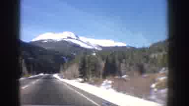 Aspen Colorado USA (1961): Someone Going In The Vehicle And Then Capturing The