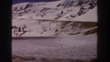 Aspen Colorado USA (1961): Car On The Go, In Mountainous Region With Snow