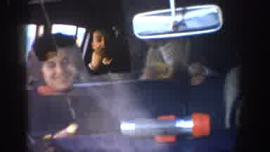 Aspen Colorado USA (1961): Young People Enjoying A Car Ride To The Mountains On An