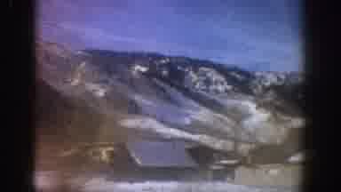 Aspen Colorado USA (1961): View From The Car Of A Large Snowy Mountain