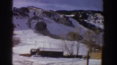 Aspen Colorado USA (1961): Passing Near A Steep Ski Slope That Has No One To Ski