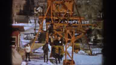 Aspen Colorado USA (1961): Bouncing On The Ski Lift