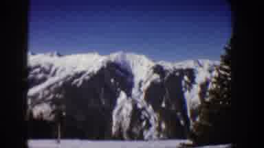 Aspen Colorado USA (1961): Huge Snowed Mountains Clear Blue Sunny Sky Trees