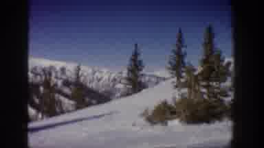 Aspen Colorado USA (1961): A Ski Lift Transports People Up A Hill For Skiing In A