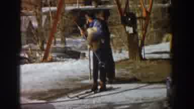 Aspen Colorado USA (1961): Cotton White Winter Snow Scene With Blue Denim Clad