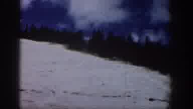 Aspen Colorado USA (1961): Sky Mountain Slope Trees Nature Outdoors Snow Ground