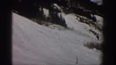 Aspen Colorado USA (1961): Man Skiing In A Sunny Moment Joy