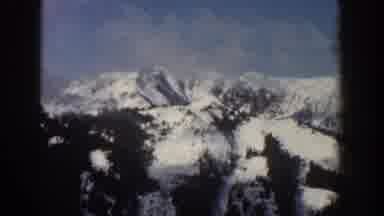 Aspen Colorado USA (1961): Blue Sky Snow Big Mountains Clouds Great View Clear Day