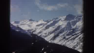 Aspen Colorado USA (1961): Snow-Capped Mountains And Blue Sky