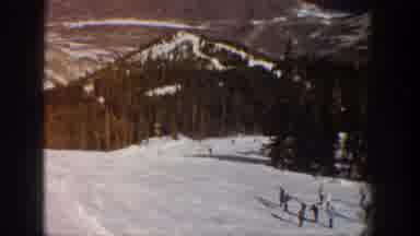 Aspen Colorado USA (1961): Skiing In The Mountains On A Sunny Day