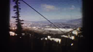 Aspen Colorado USA (1961): Moving Shot Of Distant Forest And Mountain Landscape