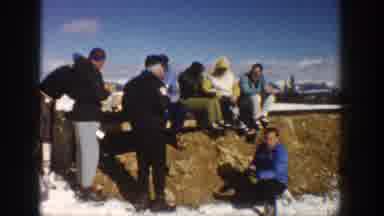 Aspen Colorado USA (1961): Friends Getting A Snack On The Side Of The Road